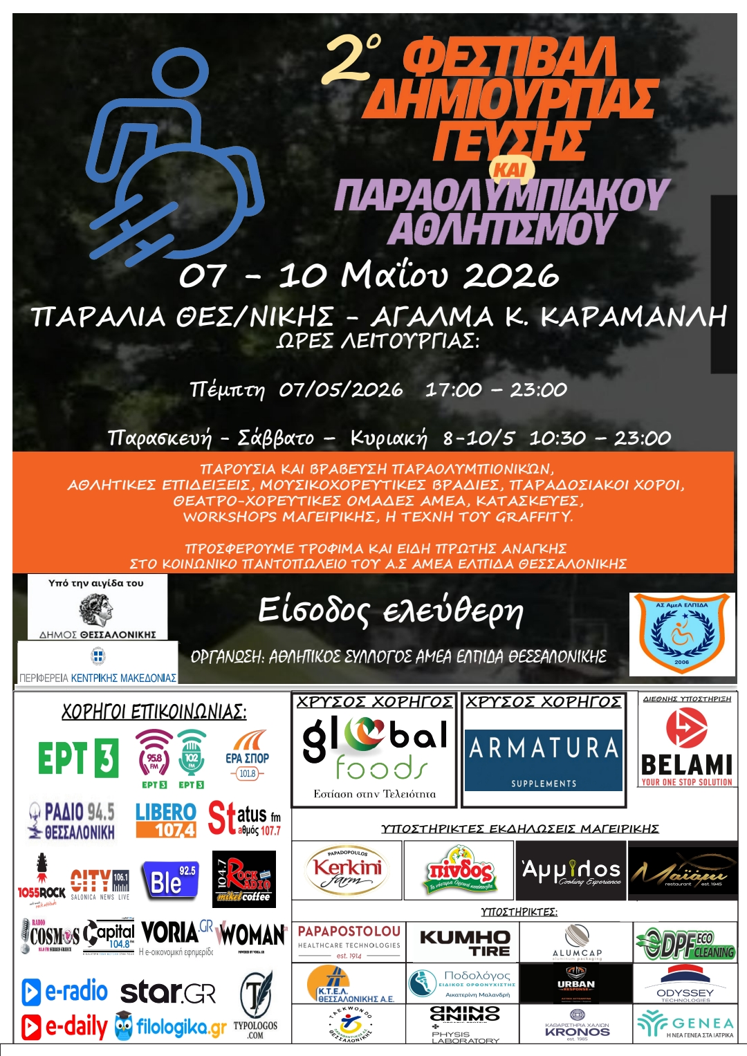 Podiatry Medicare χορηγός 2ο Φεστιβάλ Παραολυμπιακού Αθλητισμού